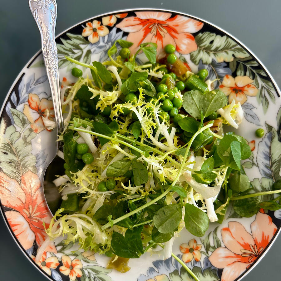 The inimitable pea salad • Donna’s